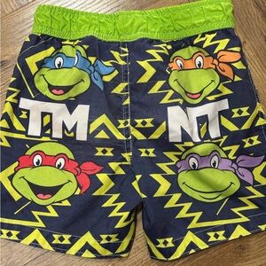 Nickelodeon Lime Green Swim Shorts with White Mesh Lining